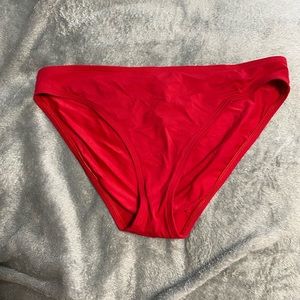 Red bikini bottoms